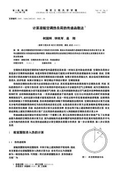 計(jì)算潛艇空調(diào)熱負(fù)荷的傳遞函數(shù)法