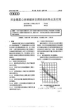 雙金屬蕊心冰球儲冰空調(diào)系統(tǒng)的特點及應用