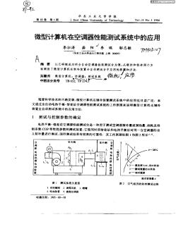 微型计算机在空调器性能测试系统中的应用