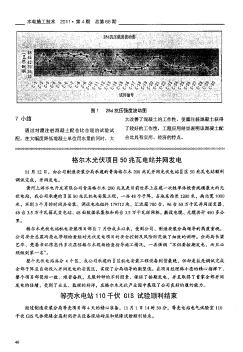 等殼水電站110千伏GIS試驗順利結(jié)束