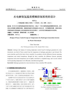 水电解制氢温度模糊控制系统的设计