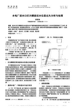 水电厂进水口拦污栅前后水位差过大分析与处理