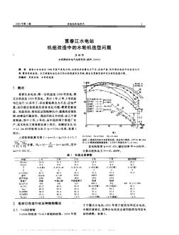 富春江水电站机组改造中的水轮机选型问题