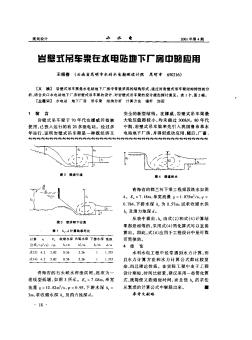 岩壁式吊车梁在水电站地下厂房中的应用