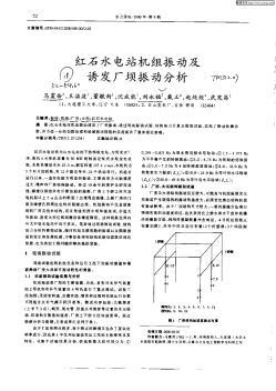 红石水电站机组振动及诱发电厂坝振动分析