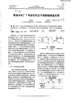 表溪水電廠1號(hào)發(fā)電機(jī)定子端部絕緣盒處理