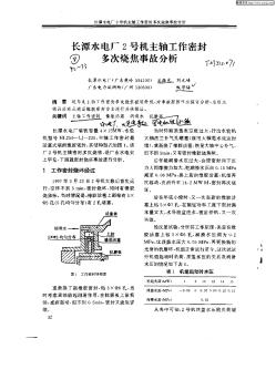 長潭水電廠2號主軸工作密封多次燒焦事故分析