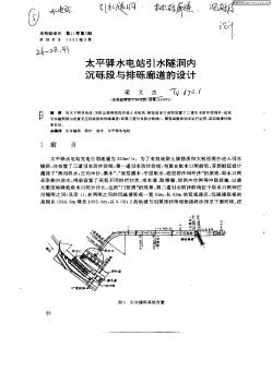 太平驿水电站引水隧洞内沉砾段与排砾廓道的设计