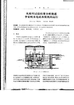 从模型试验结果分析论述李家峡水电站水轮机的运行