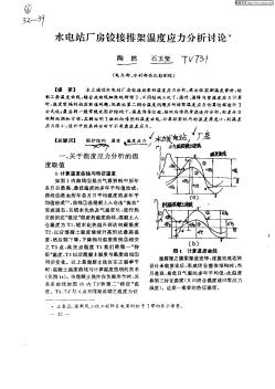 水電站廠房鉸接排架溫度應(yīng)力分析討論