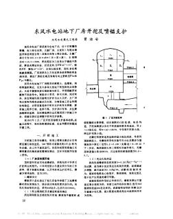 东风水电站地下厂房开挖及喷锚支护