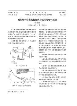 劉家峽水輪發(fā)電機(jī)組成功地采用電氣制動