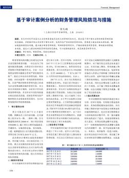 基于审计案例分析的财务管理风险防范与措施