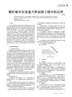 碳纤维布在洛溪大桥加固工程中的应用