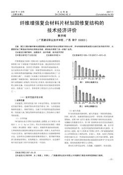 纤维增强复合材料片材加固修复结构的技术经济评价