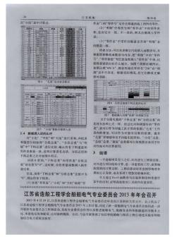 江苏省造船工程学会船舶电气专业委员会2013年年会召开