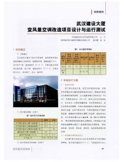 武漢建設大廈變風量空調改造項目設計與運行測試