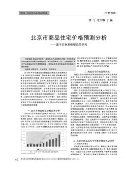 北京市商品住宅价格预测分析——基于灰色系统理论的研究