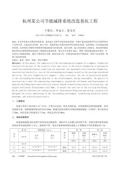 杭州某公司节能减排系统改造基坑工程