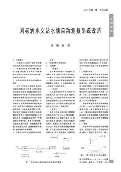 刘老涧水文站水情自动测报系统改造