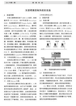 東部噴煤控制系統(tǒng)的改造