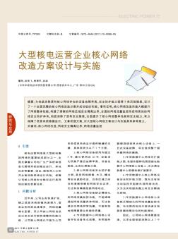 大型核電運(yùn)營(yíng)企業(yè)核心網(wǎng)絡(luò)改造方案設(shè)計(jì)與實(shí)施
