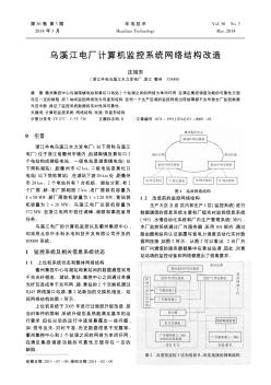 乌溪江电厂计算机监控系统网络结构改造