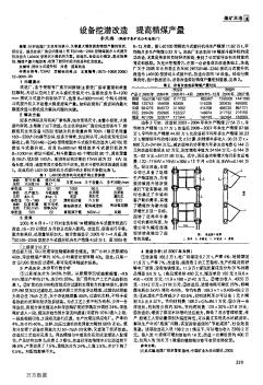 設(shè)備挖潛改造提高精煤產(chǎn)量