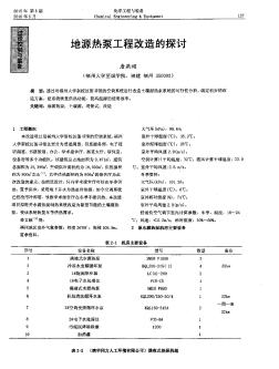 地源熱泵工程改造的探討