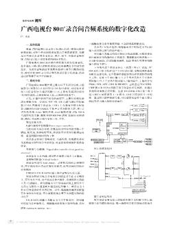 廣西電視臺80㎡錄音間音頻系統(tǒng)的數(shù)字化改造