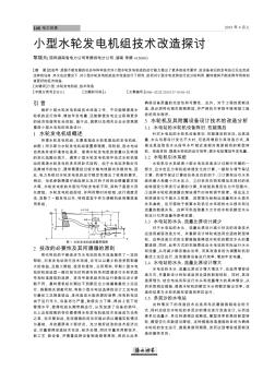 小型水轮发电机组技术改造探讨