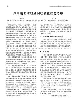 尿素造粒塔粉尘回收装置改造总结  