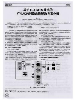 基于C-CMTS技术的广电双向网络改造解决方案分析