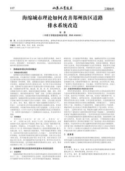 海綿城市理論如何改善鄭州街區(qū)道路排水系統(tǒng)改造