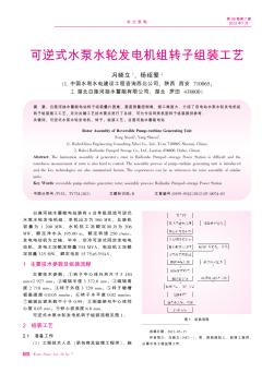 可逆式水泵水輪發(fā)電機(jī)組轉(zhuǎn)子組裝工藝