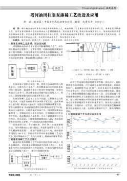 塔河油田柱塞泵掺稀工艺改进及应用