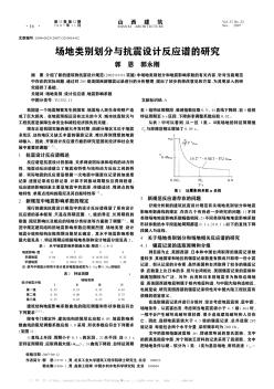 場地類別劃分與抗震設計反應譜的研究