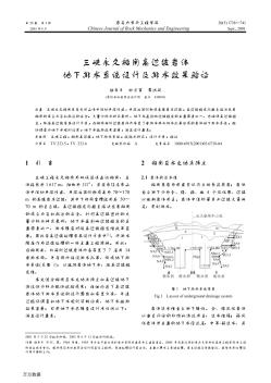 三峽永久船閘高邊坡巖體地下排水系統(tǒng)設(shè)計(jì)及排水效果驗(yàn)證