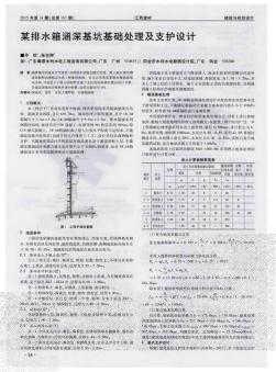 某排水箱涵深基坑基礎(chǔ)處理及支護(hù)設(shè)計(jì)