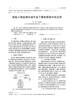 测绘工程监理在城市地下管线探测中的应用