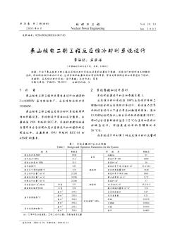 秦山核電二期工程反應(yīng)堆冷卻劑系統(tǒng)設(shè)計