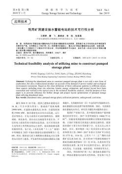 利用矿洞建设抽水蓄能电站的技术可行性分析