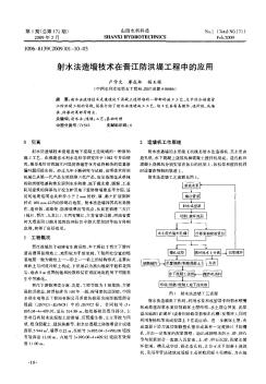 射水法造墙技术在晋江防洪堤工程中的应用