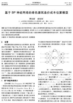 基于BP神经网络的绿色建筑造价成本估算模型