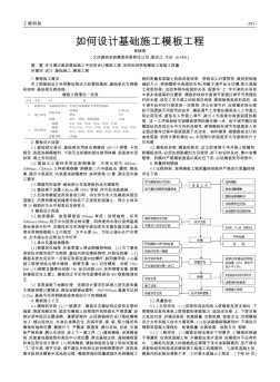 如何設(shè)計(jì)基礎(chǔ)施工模板工程