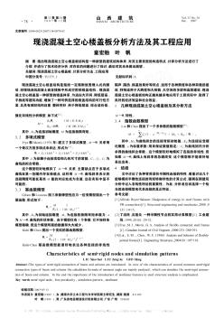 现浇混凝土空心楼盖板分析方法及其工程应用