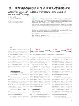 基于建筑类型学的欧洲传统建筑形态架构研究