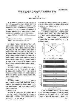 环境温度对大空间建筑自然排烟的影响