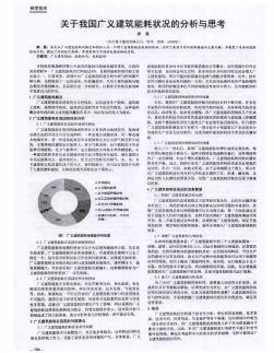 关于我国广义建筑能耗状况的分析与思考