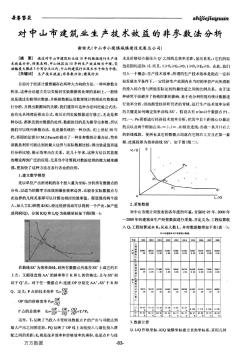 对中山市建筑业生产技术效益的非参数法分析